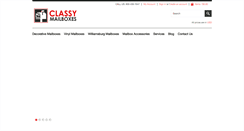 Desktop Screenshot of classymailboxes.com