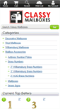 Mobile Screenshot of classymailboxes.com