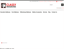 Tablet Screenshot of classymailboxes.com